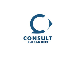 Consulting agency logo, Consult logo vector Template