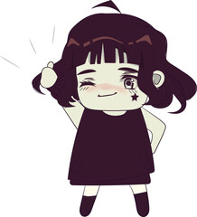 Chibi girl . Original character. 