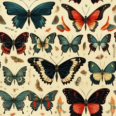 Butterfly texture background