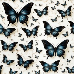 Plakat Butterfly texture background