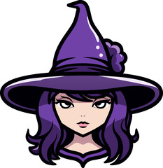 witch girl with hat