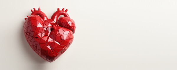 World Heart Day Background. Created Generative Ai
