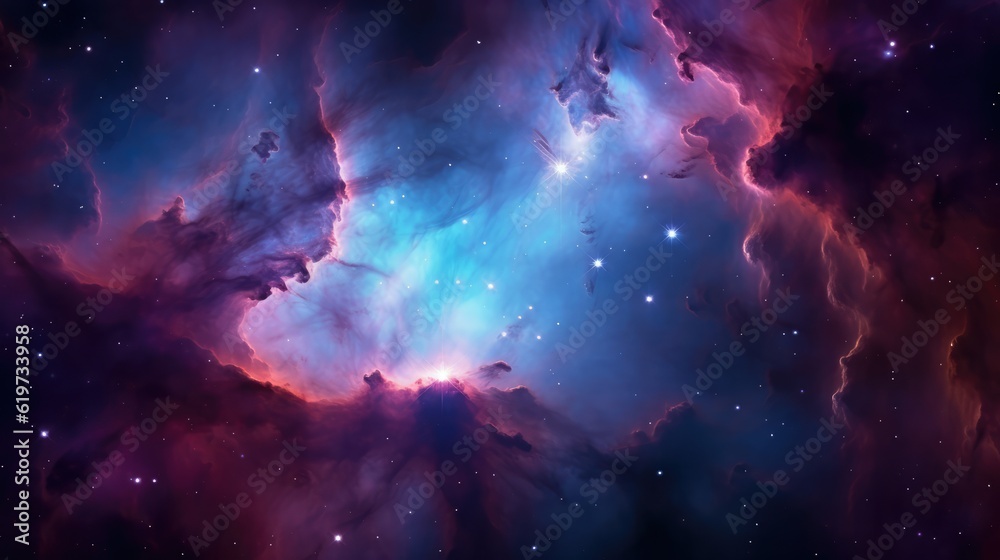 Canvas Prints nebula in deep space