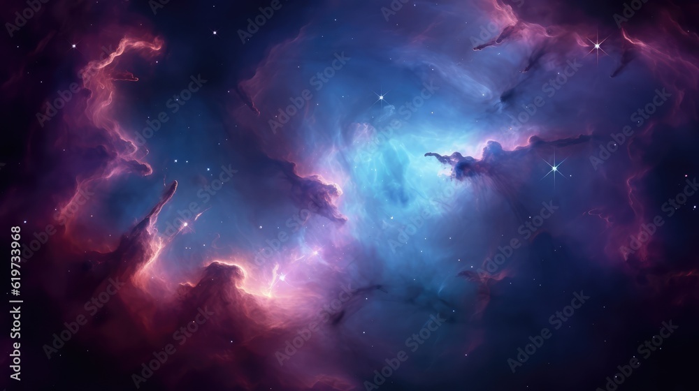 Canvas Prints nebula in deep space