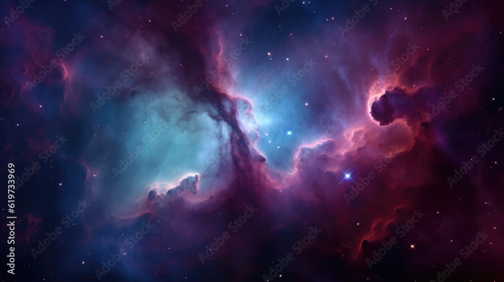 Canvas Prints nebula in deep space