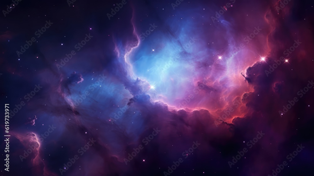 Canvas Prints nebula in deep space