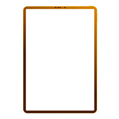  gold tablet on the png background