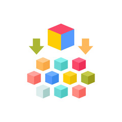 Obraz premium Micro services icon in vector. Illustration