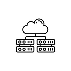 Big Data icon in vector. Illustration