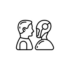 Machine Learning icon in vector. Illustration