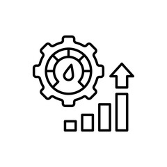 Performance optimization icon in vector. Illustration