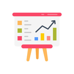 Analytics icon in vector. Illustration