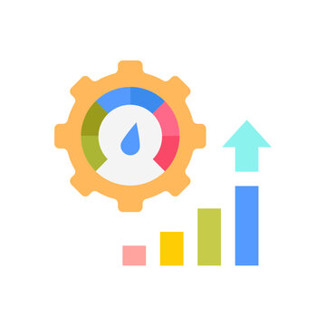 Performance optimization icon in vector. Illustration