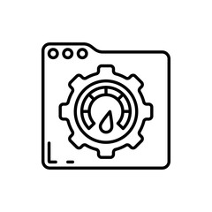 Load testing icon in vector. Illustration