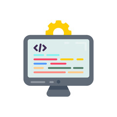 Desktop application development icon in vector. Illustration
