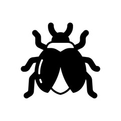 Bug icon in vector. Illustration