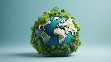Fototapeta premium World Ozone Day Background, International Day for the Preservation Concept. Generative Ai