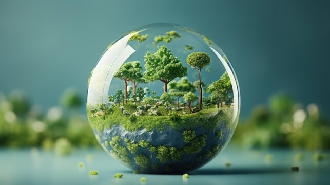 World Ozone Day Background, International Day for the Preservation Concept. Generative Ai