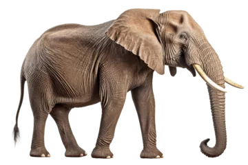 Möbelaufkleber African elephant isolated on white. © tiero