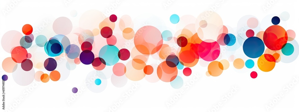 Wall mural abstract background design with colorful circles