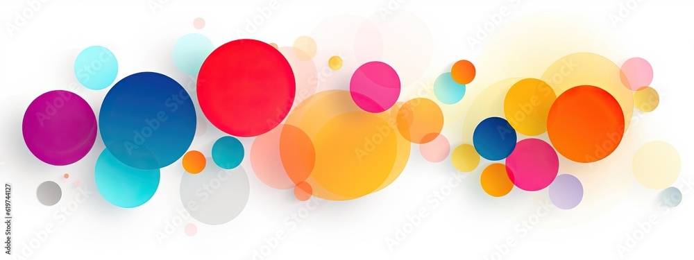 Wall mural abstract background design with colorful circles
