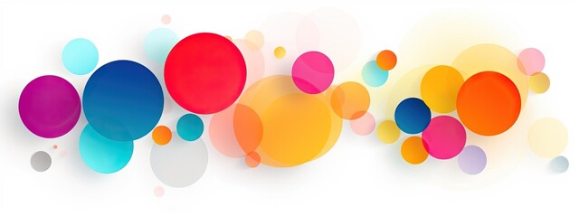 Fototapeta premium abstract background design with colorful circles