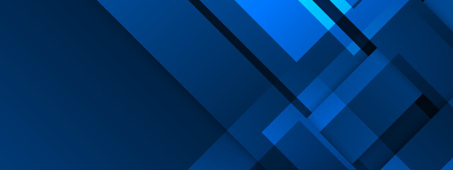 Abstract blue square shape with futuristic concept background