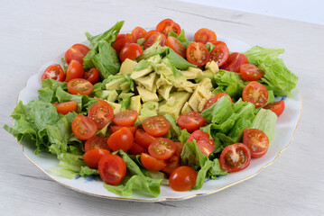 Avocado and cherry tomato salad