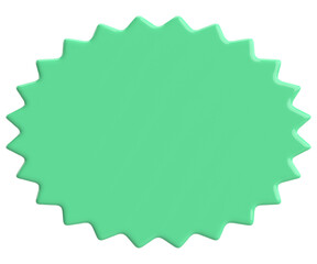 Price tag. Price label. 3D illustration.