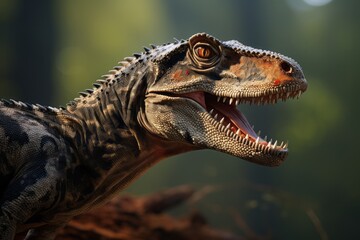 Close-Up of Daspletosaurus, Natural light, Generative AI