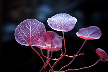 Photograph Of Redbud Leaf Natural Light, Generative AI