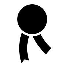 award ribbon glyph 