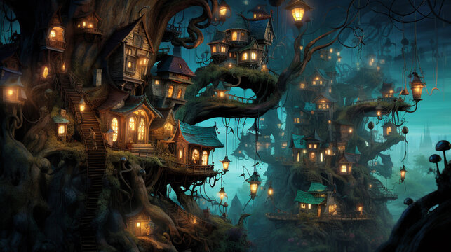 Childbook illustration fantasy adventure