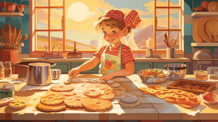 Childbook illustration cookies