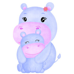 Obraz na płótnie Canvas Baby Hippo