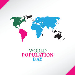Naklejka premium Concept or composition of World Population Day, July 11th, we are reminded of the importance of understanding global population. Take action now to ensure that our prepared resources.