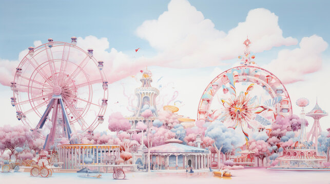 Childbook illustration carnival [AI Generative]