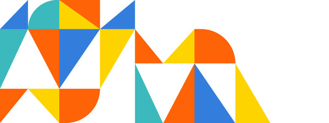 Vector creative colorful abstract geometric shapes