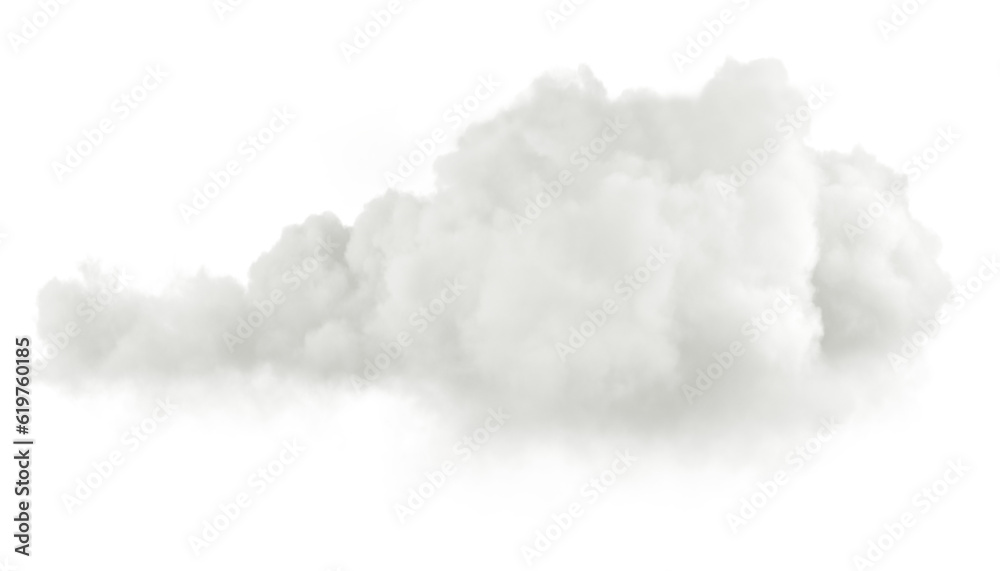 Aufkleber Real weather cloud atmosphere on transparent backgrounds specials effect 3d render png