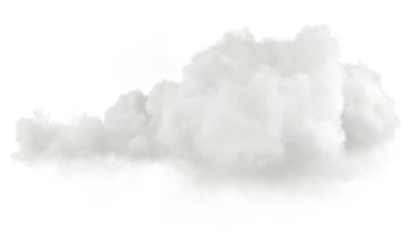 Zelfklevend Fotobehang Real weather cloud atmosphere on transparent backgrounds specials effect 3d render png © Krit
