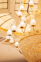 a large and expensive chandelier