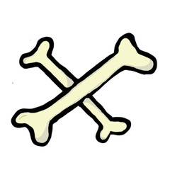 Bone symbols sign icon element