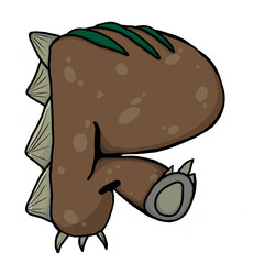 Dinosaurs cartoon character elements design