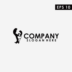 Gorilla Logo Design Vector Template. Modern Design. Flat Logo. Gorilla Icon. Vector Illustration