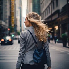 Fototapeta premium woman in the city