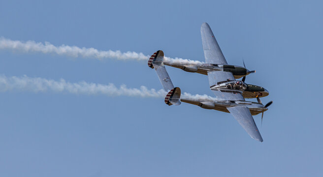Lockheed P-38 Lightning display at Pratica di Mare, Italy