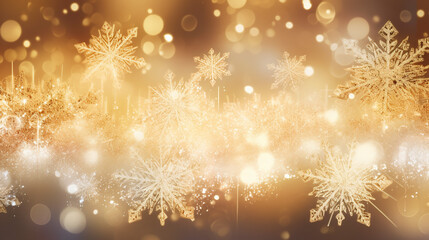  Christmas light background with white snowflakes