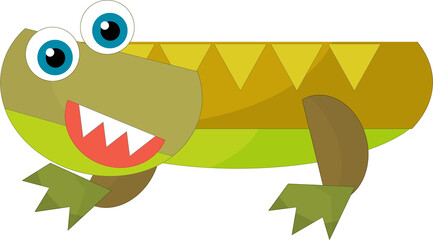 cartoon happy and funny colorful prehistoric dinosaur dino smiling friendly isolated illustration for kids © honeyflavour