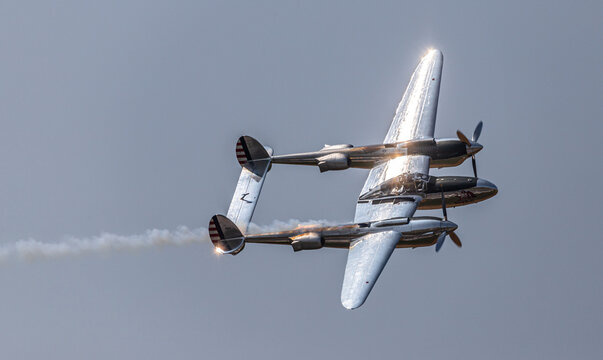 Lockheed P-38 Lightning display at Pratica di Mare, Italy