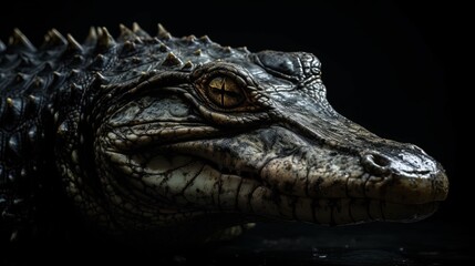 Obraz premium Mesmerizing crocodile. Generative AI